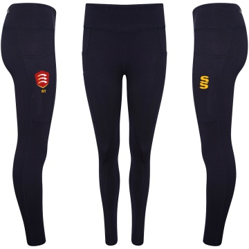 Youth's Performance Full Length Leggings : Navy